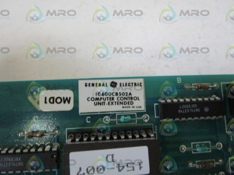 GENERAL ELECTRIC COMPUTER CONTROL BOARD IC600CB502A NSNP
