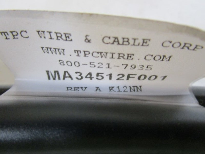 TPC WIRE & CABLE CORP. CABLE MA34512F001 UNMP