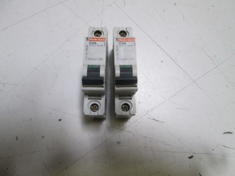 MERLIN GERIN 17414 CIRCUIT BREAKER 5A UNMP