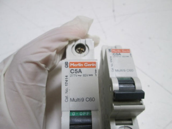 MERLIN GERIN 17414 CIRCUIT BREAKER 5A UNMP
