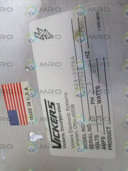 VICKERS CONTROL BOARD RACK 3-424-2076A UNMP