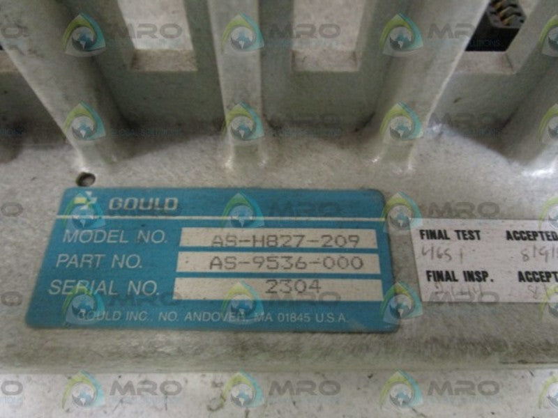 GOULD SLOT RACK AS-H827-209 / AS-9636-000 UNMP