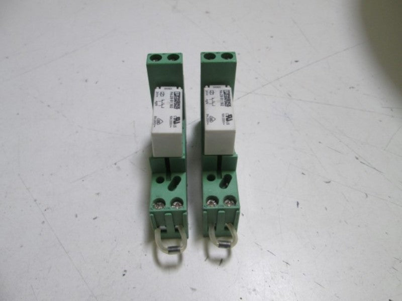 LOT OF 2 PHOENIX CONTACT / CONTACT BLOCK 28 33 521 UNMP