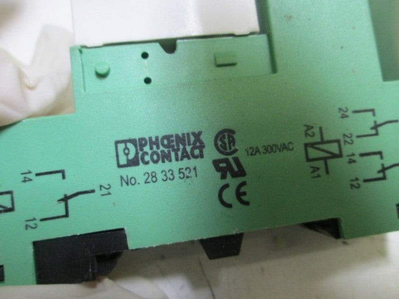 LOT OF 2 PHOENIX CONTACT / CONTACT BLOCK 28 33 521 UNMP