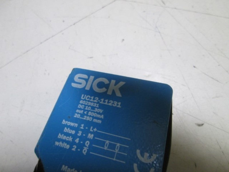 SICK ULTRASONIC UC12-11231 OPTIC SENSOR UNMP