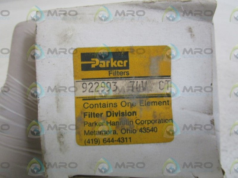 PARKER FILTER 922993 74W CT NSMP