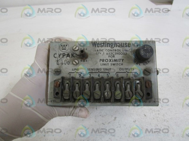 WESTINGHOUSE PROXIMITY LIMIT SWITCH 652C390G02 (RUST-AS PICTURED) UNMP