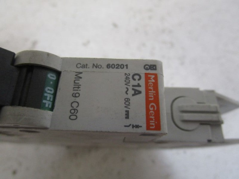MERLIN GERIN 60201 CIRCUIT BREAKER 1A UNMP
