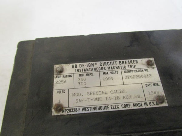 WESTINGHOUSE CIRCUIT BREAKER 458D067G03 UNMP
