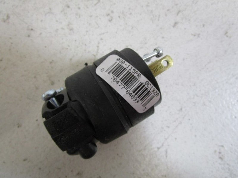 LOT OF 5 LEVITON ROUND PLUG 115PR NSMP