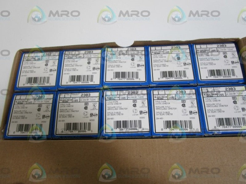 LOT OF 10 LEVITON LOCKING CONNECTOR 2383 NSMP