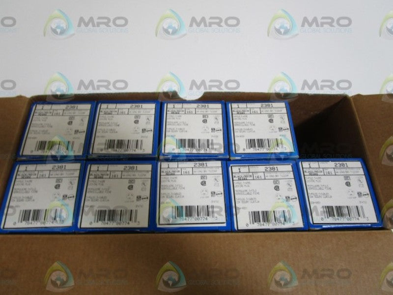 LOT OF 9 LEVITON LOCKING PLUG 2381 NSMP