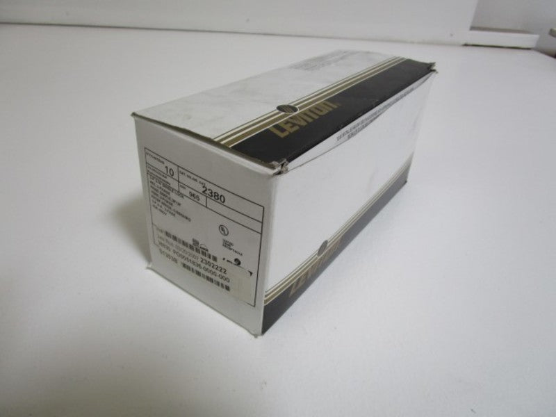 LOT OF 10 LEVITON SINGLE LOCK RECEPTACLE 2380 NSMP