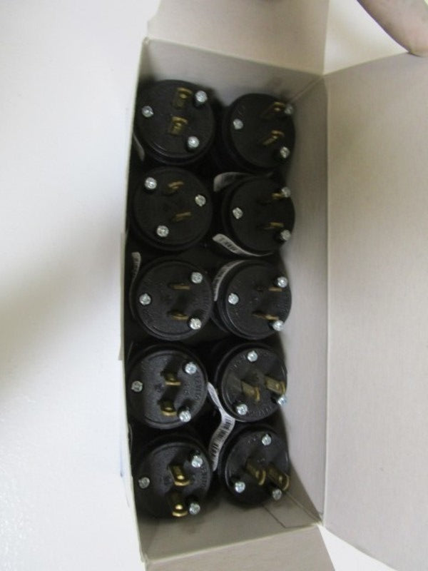 LOT OF 10 LEVITON ROUND PLUG 115PR NSMP