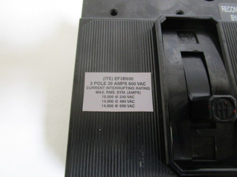 ITE EF3-B030 CIRCUIT BREAKER (REPAIRED) NSNP