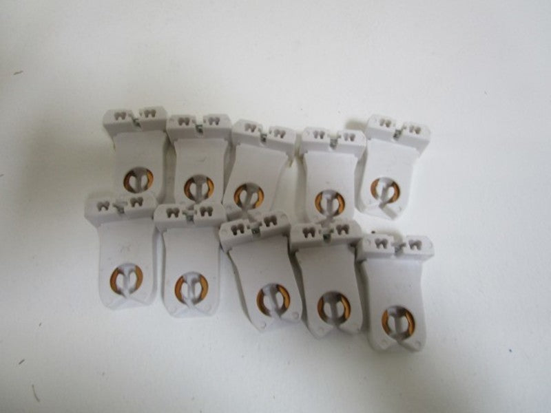 LOT OF 10 EAGLE ELECTRIC FLUORESCENT LAMPHOLDERS 2509W-BOX NSMP