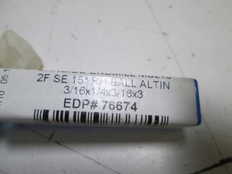 NIAGARA CUTTER CARBIDE ENDMILL 76674 ORIGINAL PACKAGE