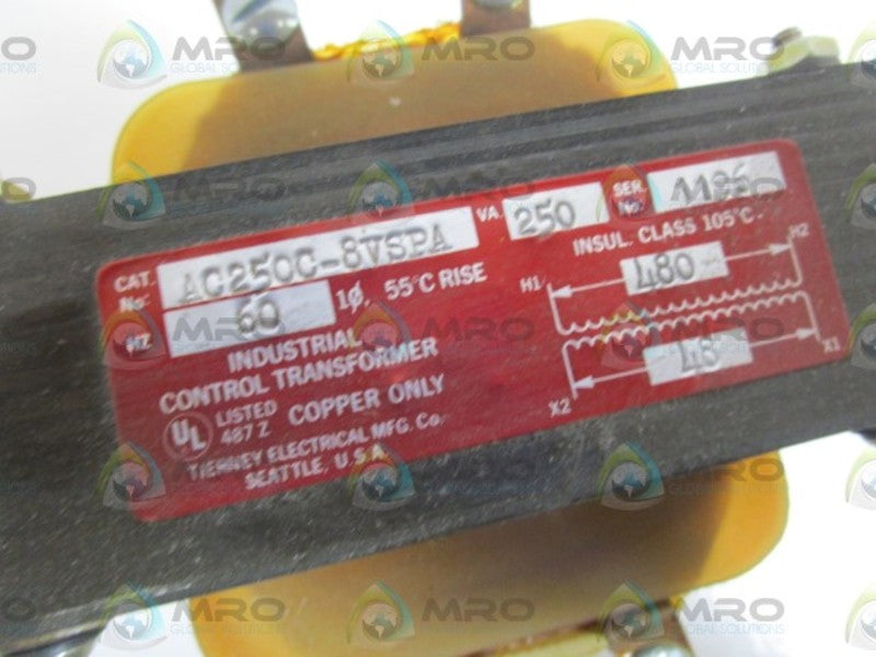 TIERNEY ELECTRICAL TRANSFORMER AC250C-8VSPA NSNP