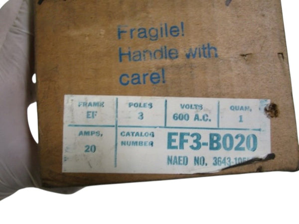 GOULD CIRCUIT BREAKER 20AMPS EF3-B020 NSMP