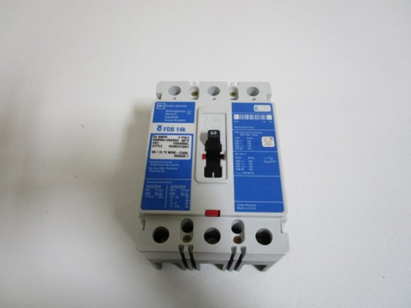 CUTLER HAMMER FDB3050L CIRCUIT BREAKER 50A 600VAC  NSMP