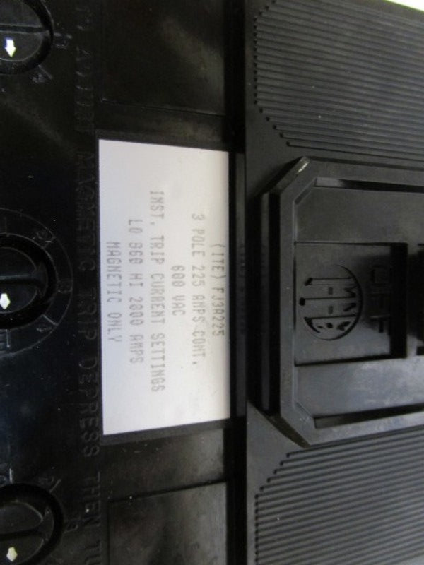 ITE CIRCUIT BREAKER 225AMPS FJ3A225 (RECONDITIONED) NSNP