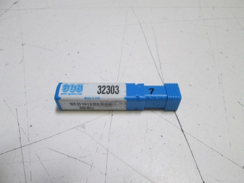 SGS END MILL SER 23 1/4 1.0 DEG 30 MIN (32303) ORIGINAL PACKAGE