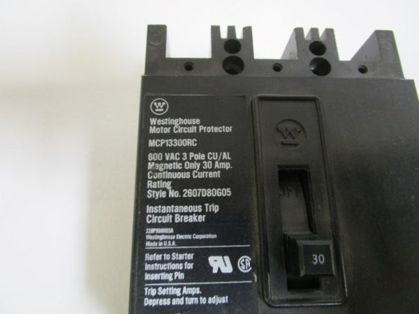 WESTINGHOUSE CIRCUIT BREAKER 30AMP MCP13300RC NSNP