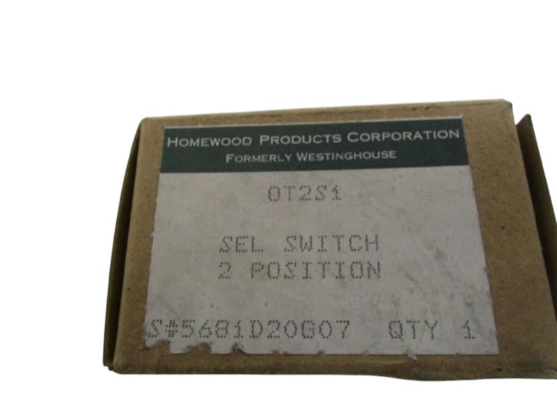 HOMEWOOD PRODUCTS CORPORATION PUSHBUTTON 0T2S1 NSMP