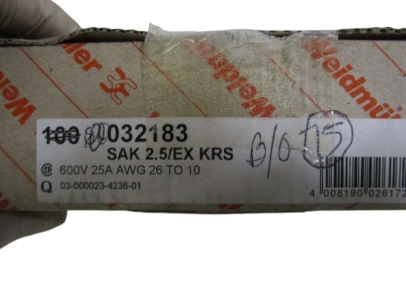 LOT OF 75 WEIDMULLER TERMINAL BLOCK SAK 2.5 NSMP
