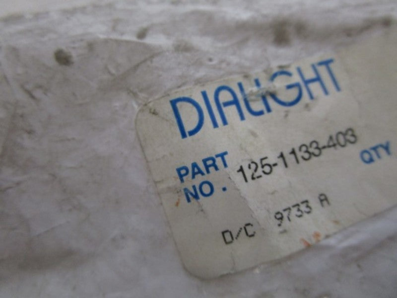 LOT OF 3 DIALIGHT AMBER LENS CAP 125-1133-403 NSNP IN BAG