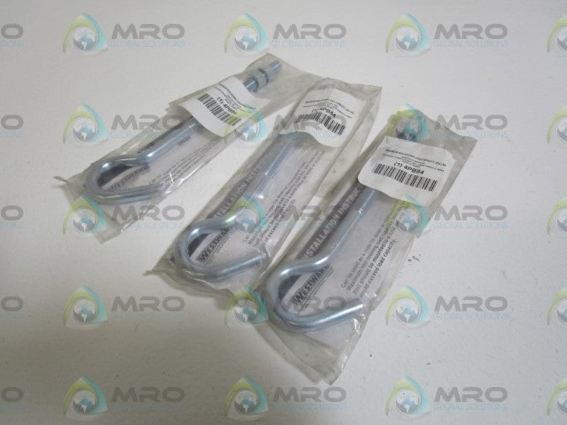 LOT OF 3 WESTWARD HOOK BOLT 4PB84 NSNP IN BAG