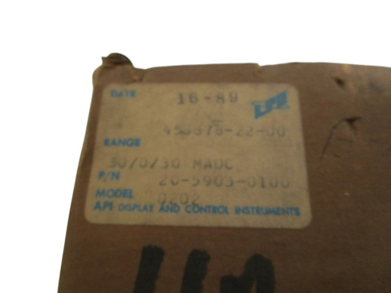 LFE PANEL METER 30-0-30 MADC 20-5903-0100 NSMP