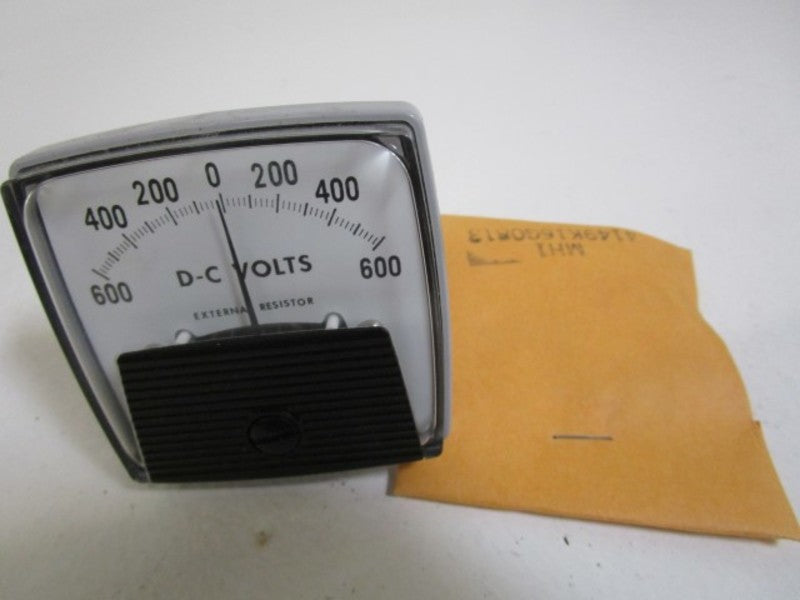 GENERAL ELECTRIC PANEL METER 600-0-600 DC VOLTS 250205FASJ NSMP