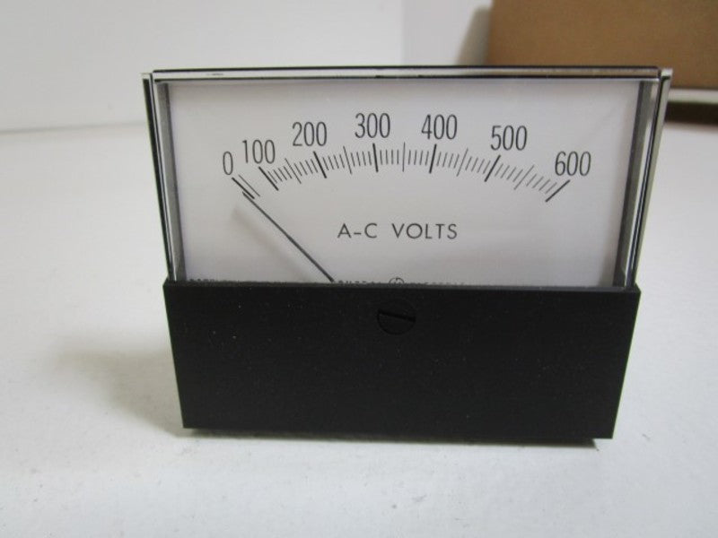 GENERAL ELECTRIC 0-600 AC VOLTS PANEL METER 50-167031PZSJ1 NSMP