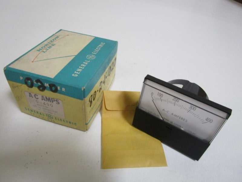 GENERAL ELECTRIC 0-400 AC AMPS PANEL METER 50-167141LSSC1 NSMP
