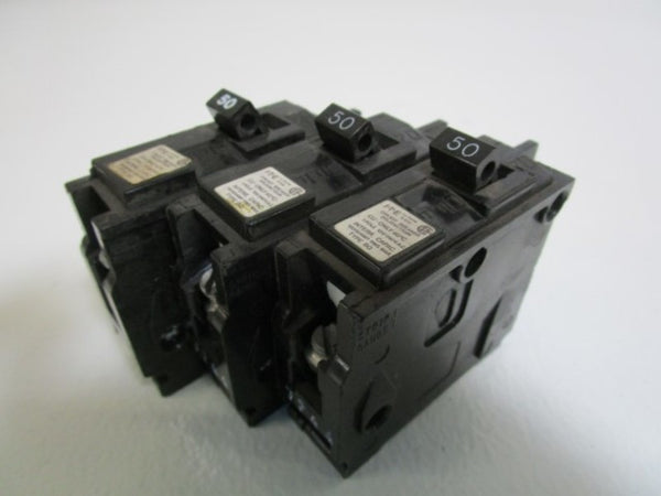 LOT OF 3 ITE CIRCUIT BREAKER 50AMPS BQ150 UNMP