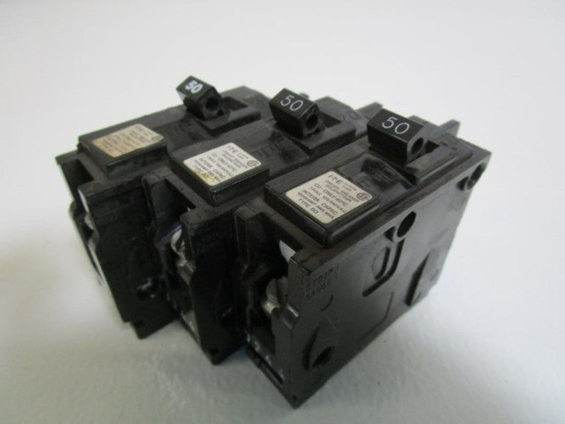 LOT OF 3 ITE CIRCUIT BREAKER 50AMPS BQ150 UNMP