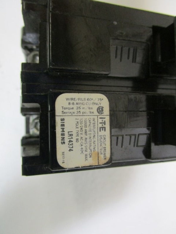 ITE CIRCUIT BREAKER 50AMPS BQ250 UNMP