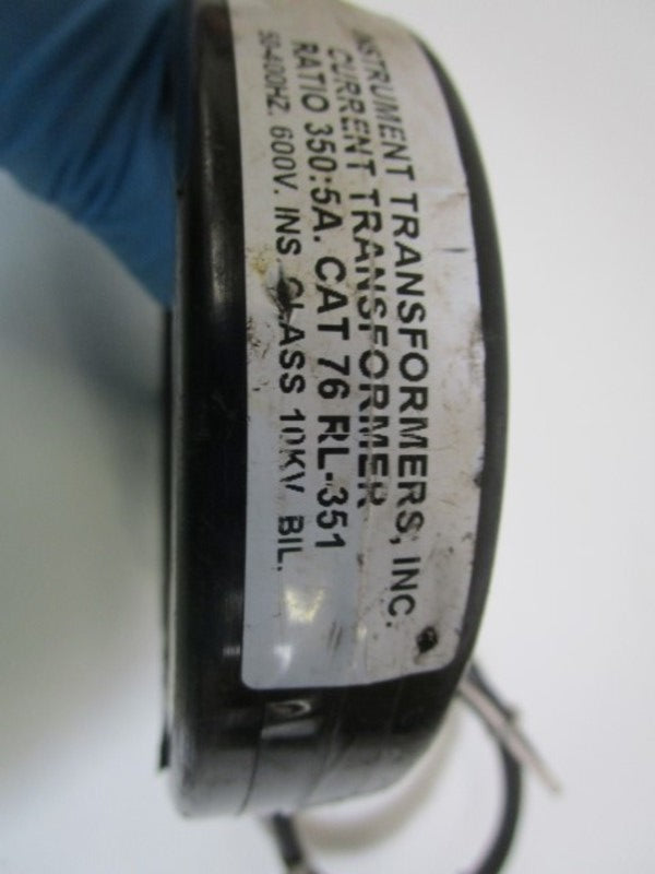 INSTRUMENT TRANSFORMERS, INC. TRANSFORMER 76RL-351 UNMP