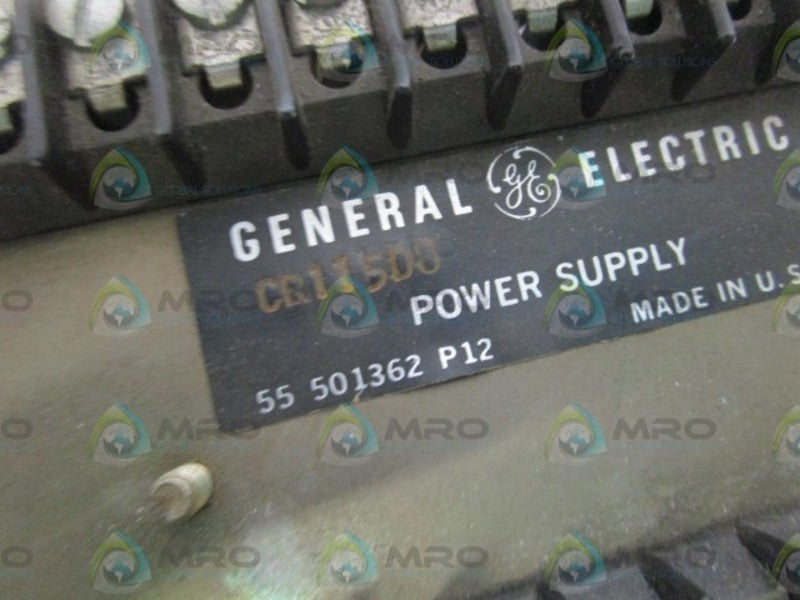 GENERAL ELECTRIC POWER SUPPLY CR115D8 UNMP