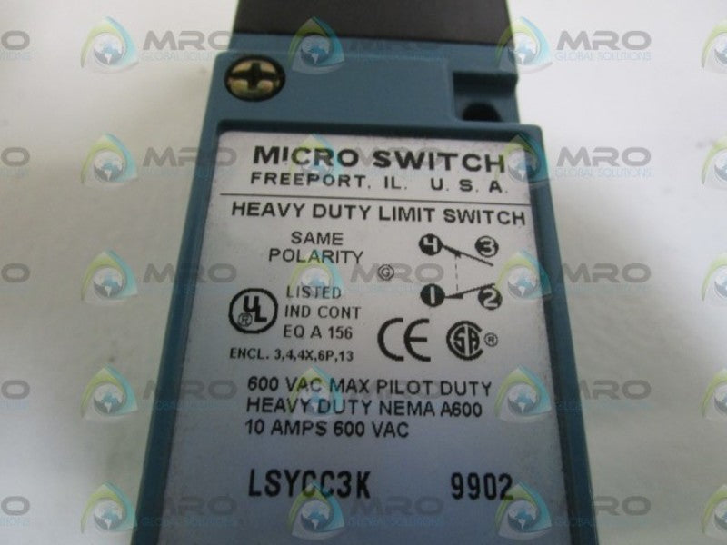 MICRO SWITCH LSYCC3K NSNP