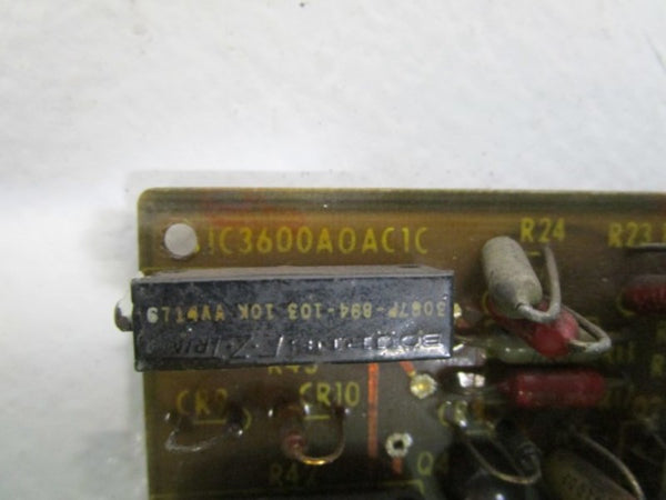 GENERAL ELECTRIC IC3600A0AC1C CIRCUIT BOARD UNMP