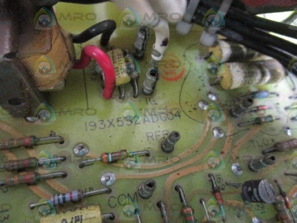 GENERAL ELECTRIC MOTOR FIELD CONTROL BOARD I93X532ADG04 UNMP