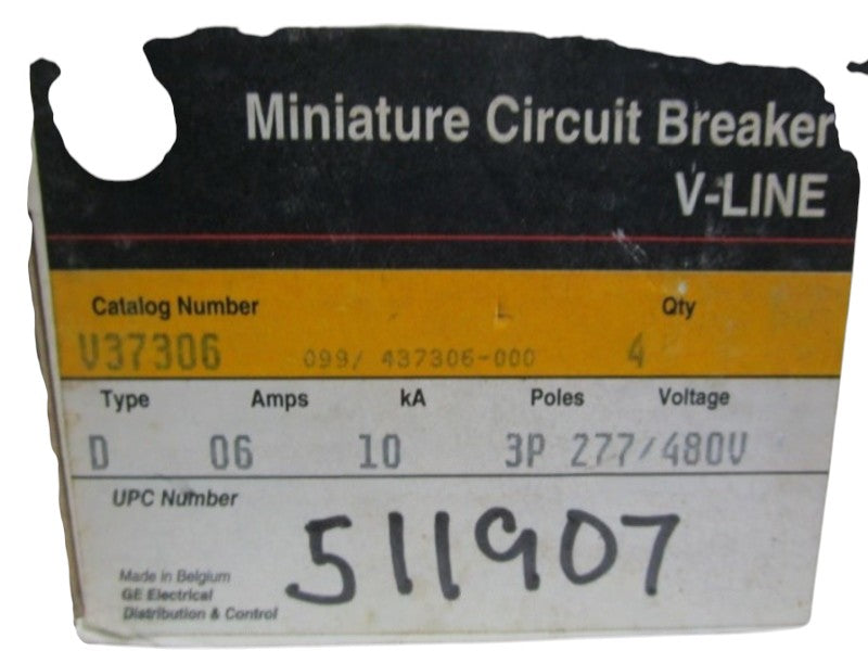 LOT OF 4 GENERAL ELECTRIC MINI CIRCUIT BREAKER V37306 NSMP