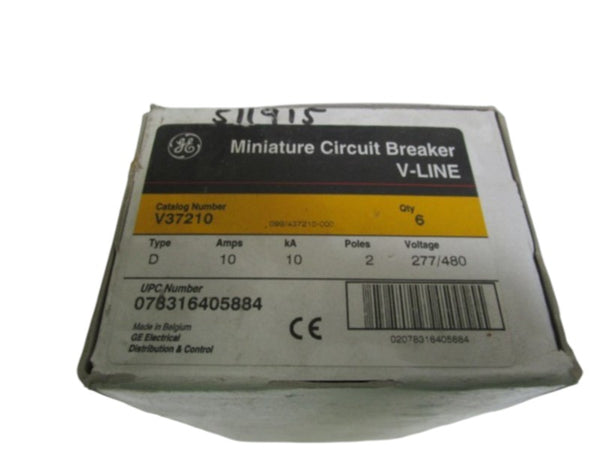 LOT OF 6 GENERAL ELECTRIC MINI CIRCUIT BREAKER V37210 NSMP