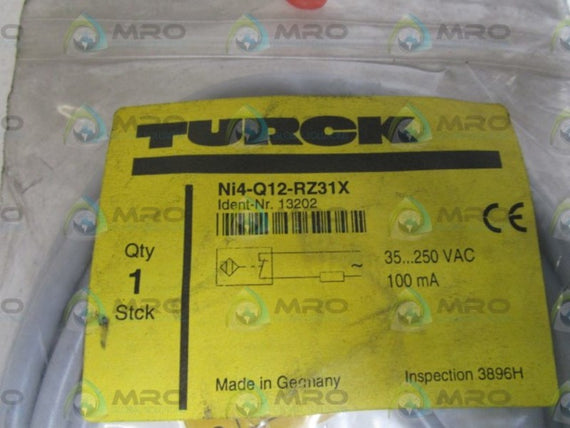 TURCK SENSOR Ni4-Q12-RZ31X NSNP IN BAG