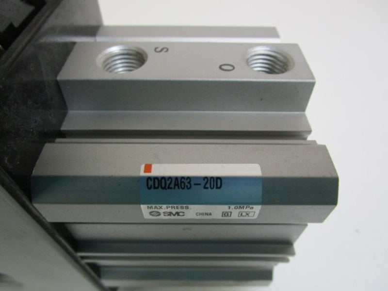 SMC CYLINDER COMPACT ACTUATOR CDQ2A63-20D W/BASE NSNP