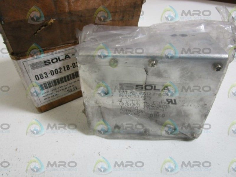 SOLA DC POWER SUPPLY 083-00218-0300-12 NSMP