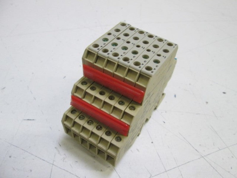 LOT OF 6 WEIDMULLER TERMINAL BLOCKS DK5 UNMP