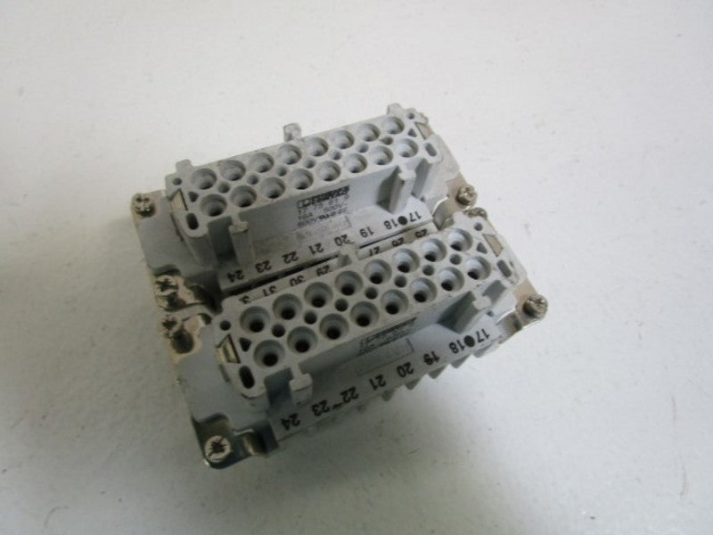 LOT OF 2 PHOENIX CONTACT CONNECTOR 17 75 61 9 NSNP